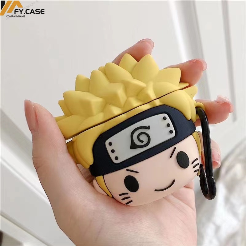 Vỏ Bảo Vệ Hộp Sạc Tai Nghe Airpod 1 2 3 Pro Bằng Silicon Chống Sốc Hình Naruto Hoạt Hình Dễ Thương