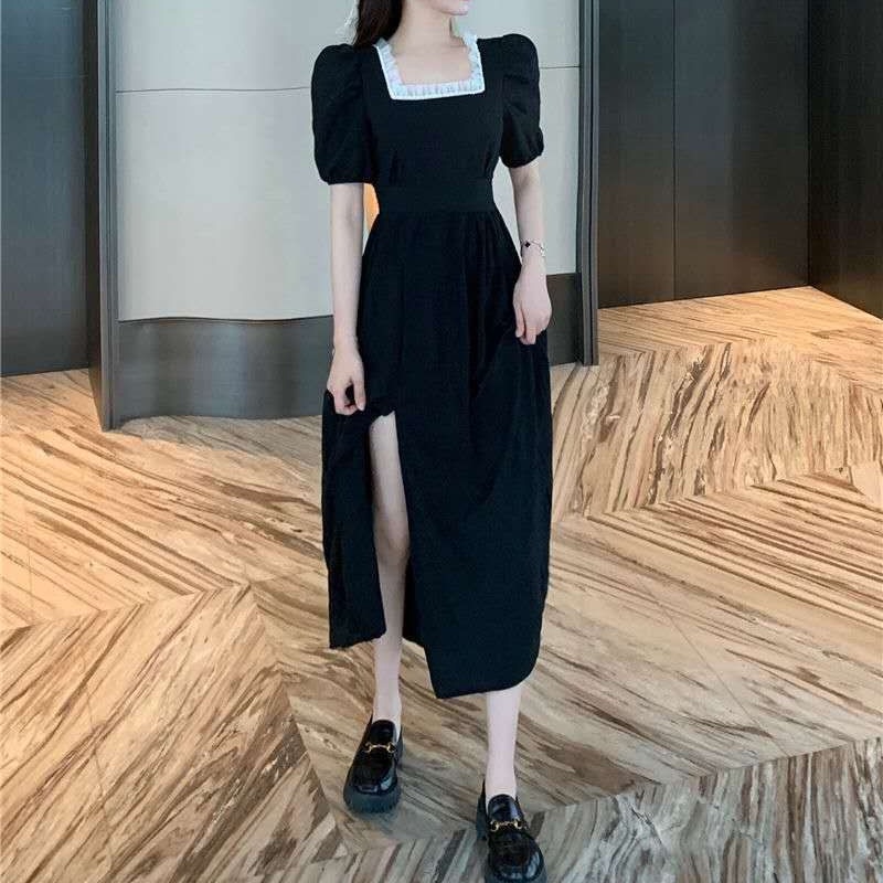 Đầm Ôm Phong Cách Retro Thời Trang Mùa Hè Hàn Quốc