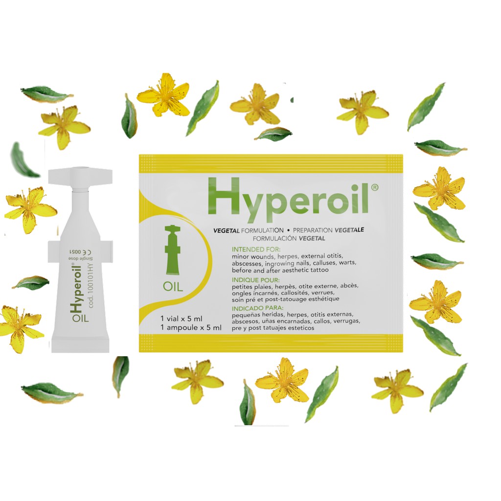 Hyperoil 5ml (oily) – thảo dược nhanh lành vết thương, vết mổ hậu phẫu, vết bỏng, ngăn ngừa sẹo