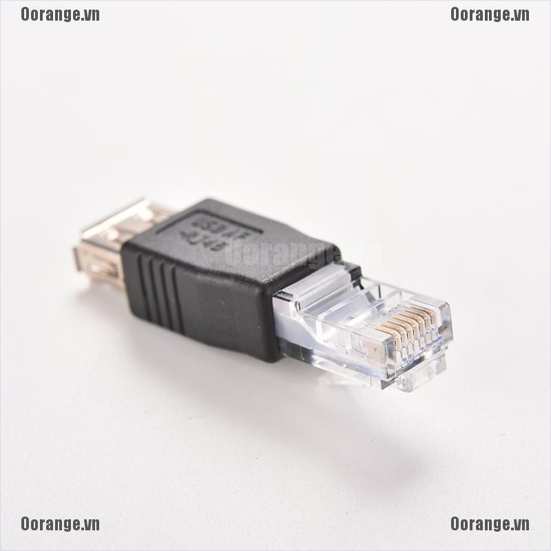 MT RJ45 Male to USB AF A Female Adapter Socket LAN Network Ethernet Router Plug BH | WebRaoVat - webraovat.net.vn