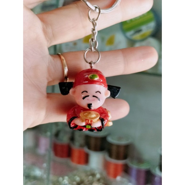 Móc khoá ô tô xe máyMóc khoá phật, ông thần tài phong thủy bình an tài lộc Thuylamshop