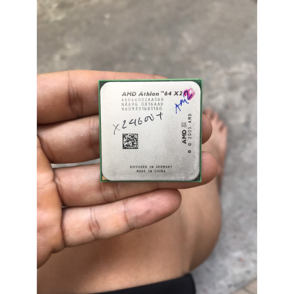 tặng keo - bộ vi xử lý CPU Athlon 64 X2 Dual Core 4600+ socket am2 cho máy tính pc processor AD04600IAA5D0