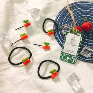 Kẹp tăm, cột tóc cherry ảnh thật
