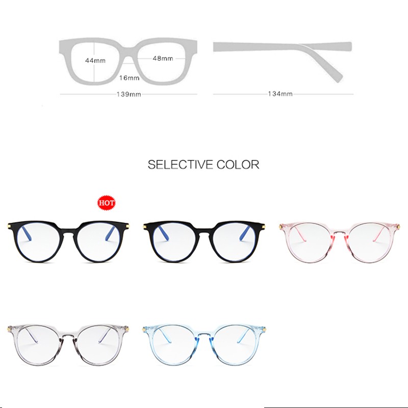 Mắt kính gọng nhựa chống tia UV400 thời trang sành điệu cho nữ