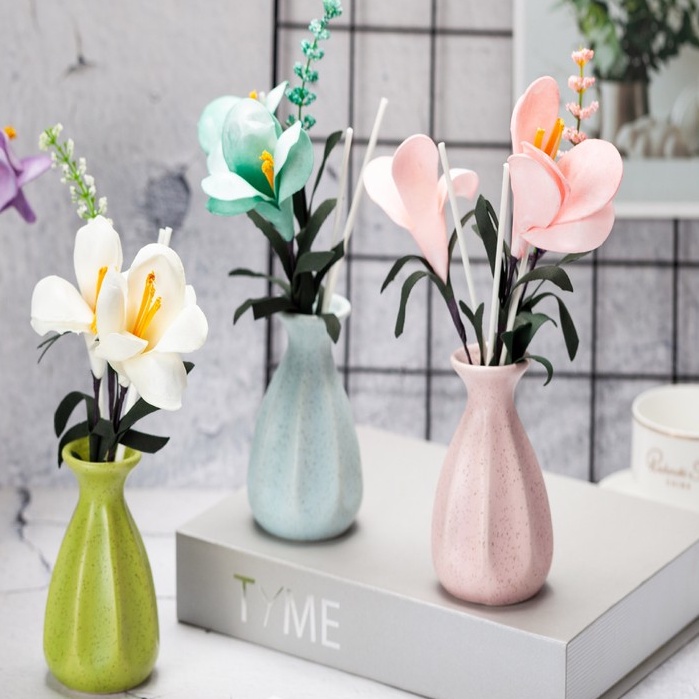 Lọ Nước Hoa Kèm Hoa Thơm𝐃𝐀𝐈𝐐𝐔𝐀𝐍𝐆𝐆𝐑𝐎𝐔𝐏 Tinh dầu nước hoa thơm phòng khuếch tán kèm hoa khô cắm lọ sứ cực đẹp - #tinhdau