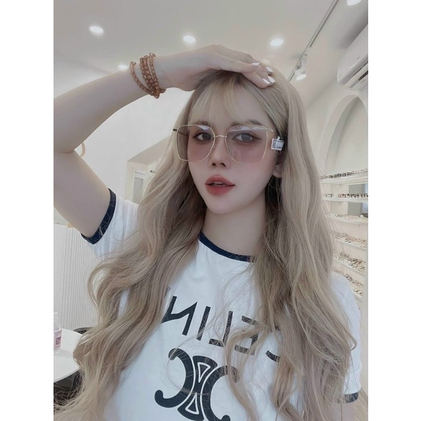Kính mát nữ GM REME hot trend 2022.Gọng kính cận kim loại chống rỉ cao cấp Fullbox