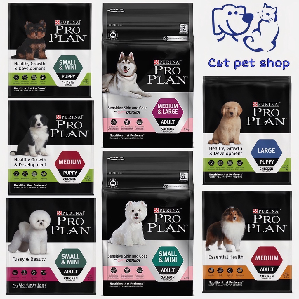 Thức ăn chó Purina Pro Plan Mini &amp;Small puppy ,Adult - thức ăn cho chó con vóc trung bình bao 2.5kg