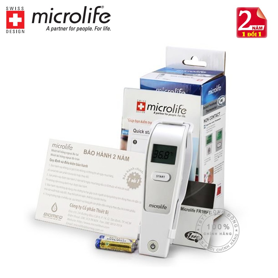 Nhiệt Kế Microlife Hồng Ngoại Đo Trán FR1MF1 Thụy Sỹ