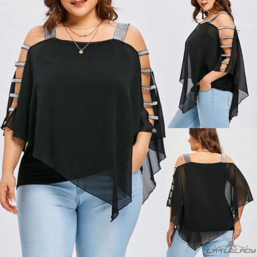 ☛☏❤Womens Summer Long Sleeve Shirt Casual Blouse Loose Chiffon Tops T Shirt new | BigBuy360 - bigbuy360.vn