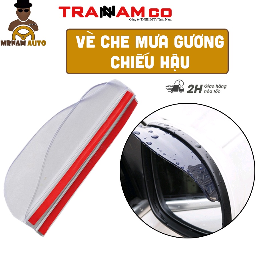 (Giao hỏa tốc)2 VÈ DÁN CHE MƯA GƯƠNG KÍNH CHIẾU HẬU CAO CẤP