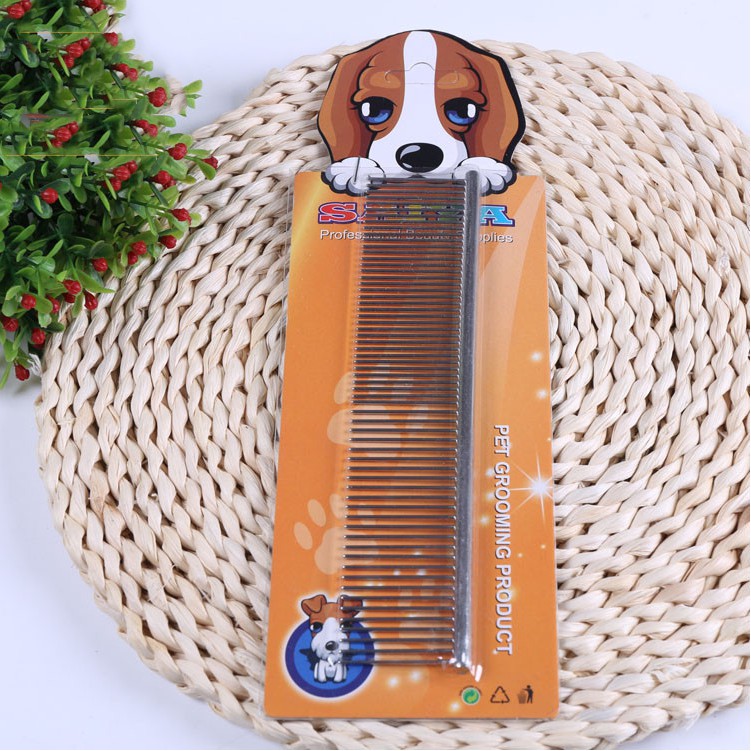 💝 LƯỢC CHẢI LÔNG CHÓ MÈO BẰNG INOX SIZE 19*4CM - LOVE PETS SHOP 💝