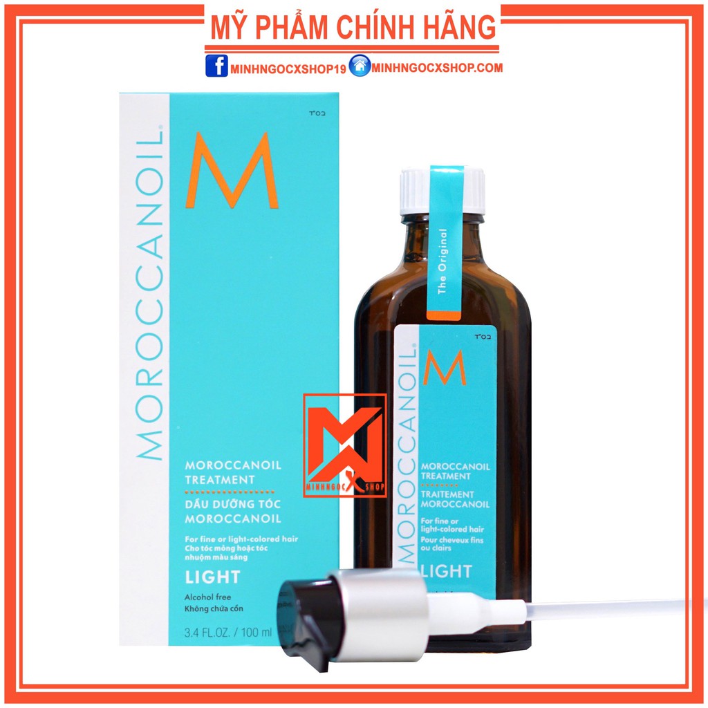 MOROCCANOIL DẦU DƯỠNG TÓC MOROCCANOIL TREATMENT LIGHT 25 - 100 - 200ML CHÍNH HÃNG