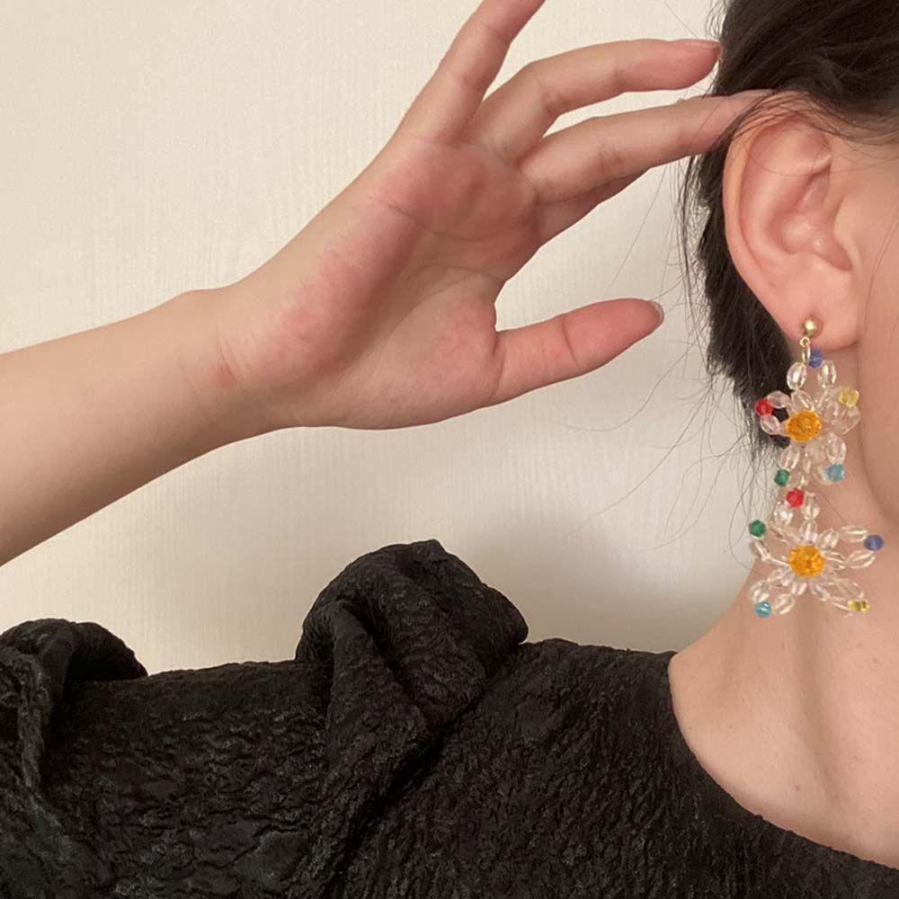 Bông Tai Dáng Dài Màu Kẹo Ngọt Phong Cách Hàn Quốc Thời Trang Cho Nữ