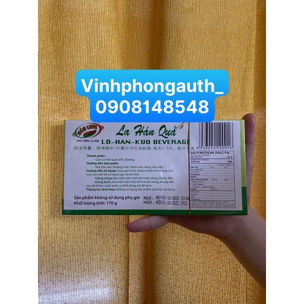 La Hán Quả Hán Linh Hộp 170gr