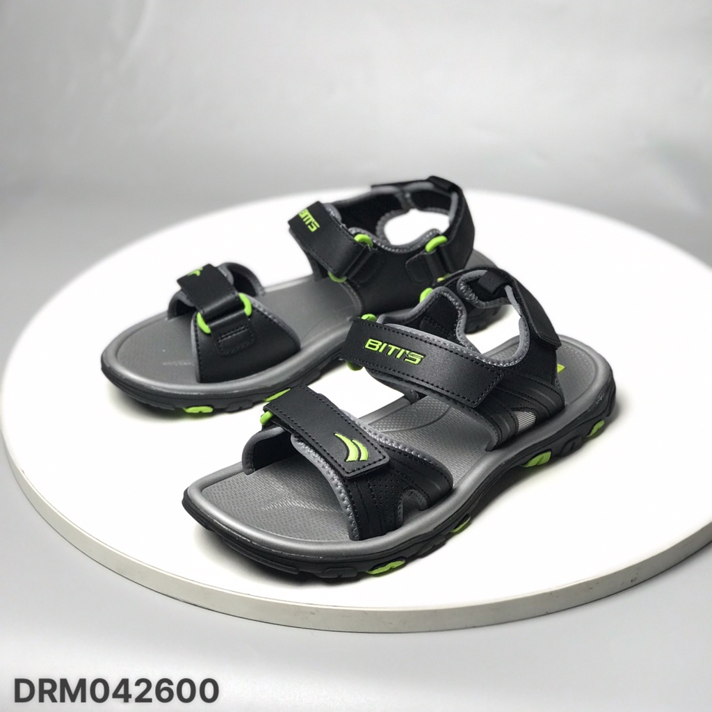 Sandal nam BlTIS ❤️FREESHIP❤️ Dép quai hậu học sinh quai dán điều chỉnh đế cao su chống trượt DRM042600