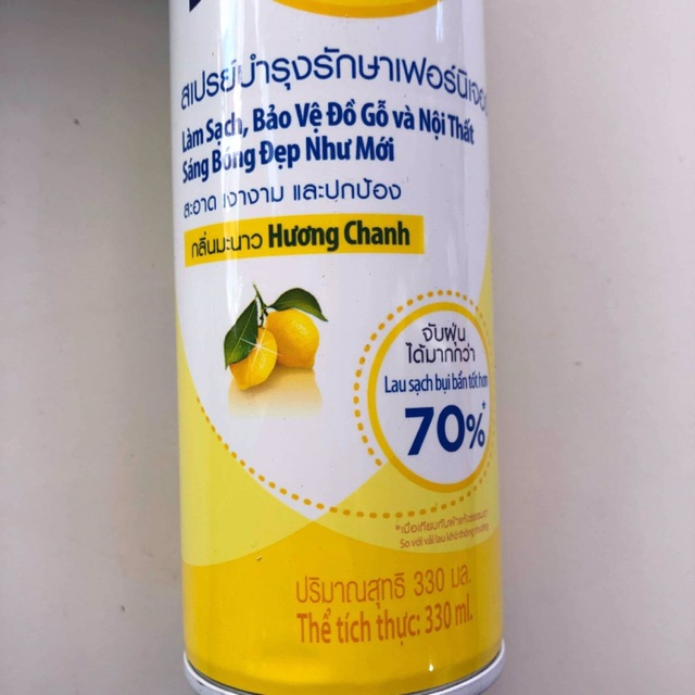 Bình xịt bóng gỗ hương chanh Pledge 330ml