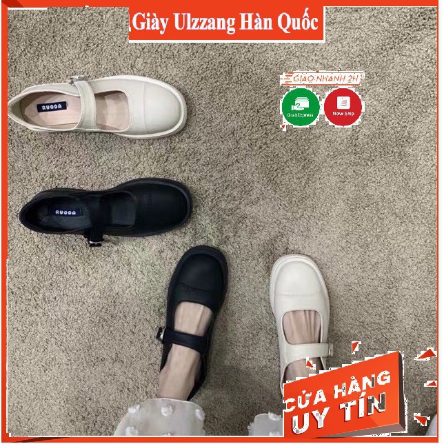 ulzzang Freeship giày vintage trắng đen hot hit mã 203 (có sẵn) | BigBuy360 - bigbuy360.vn