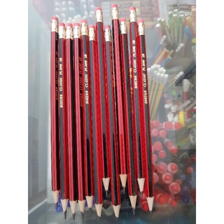 Bút chì gỗ sọc đỏ 2b - hb.