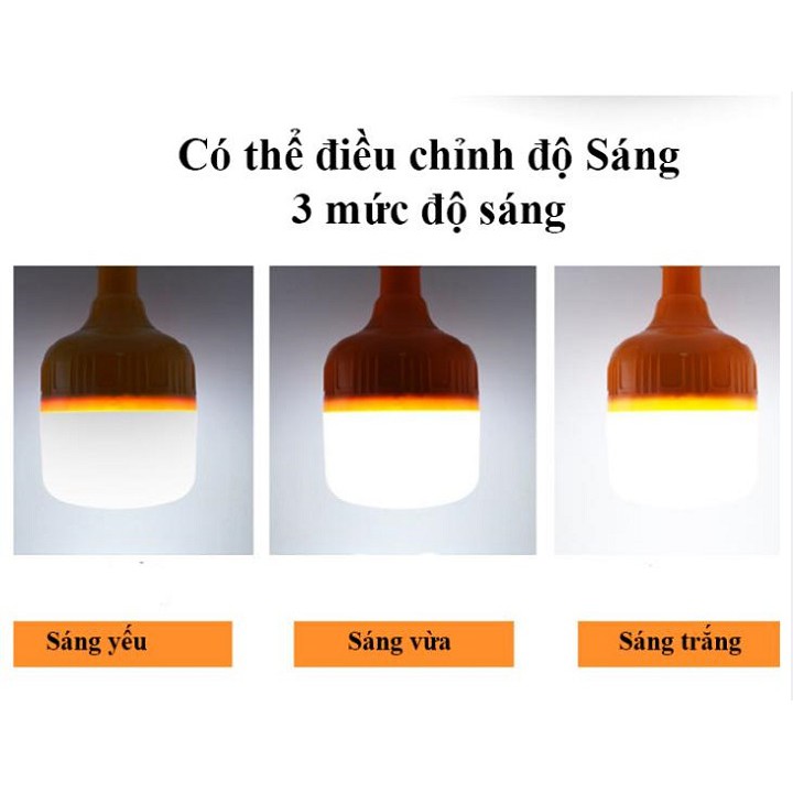 Bóng Đèn LED Sạc Tích Điện 100W Loại Bóng To Sáng Khỏe, 3 Chế Độ Sáng, Chống Nước | BigBuy360 - bigbuy360.vn