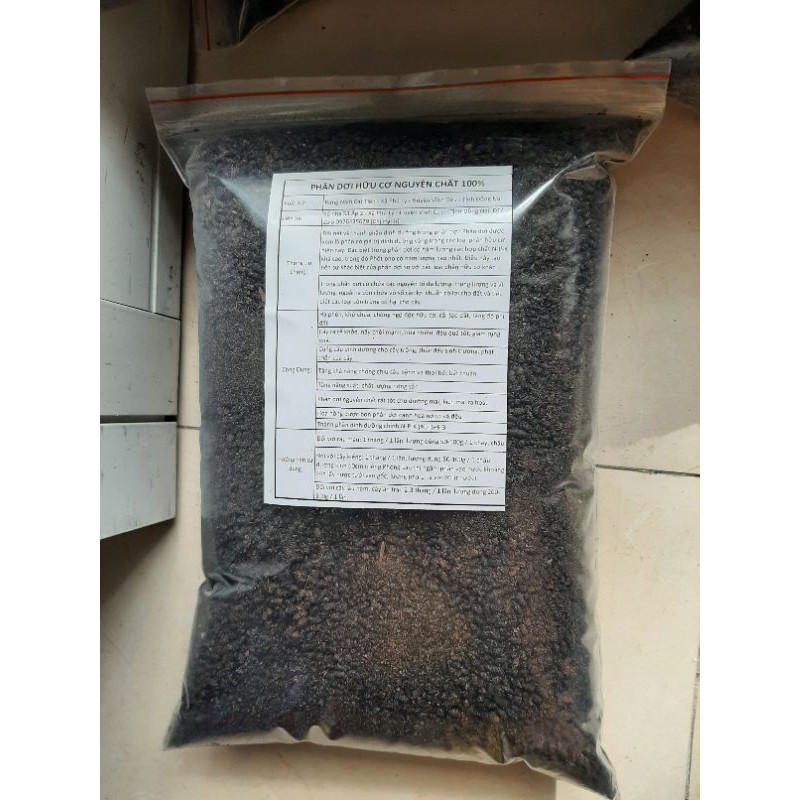 1KG PHÂN DƠI HỮU CƠ NGUYÊN CHẤT 100%