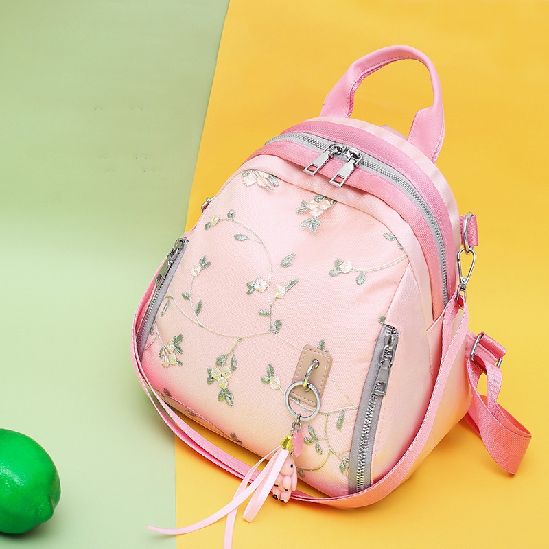 Ba Lô Nhỏ Thêu Họa Tiết Mới Cho Nữ