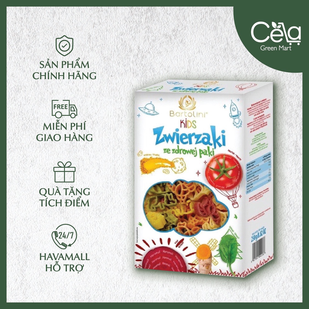 Mì nui rau củ cho bé Cela hình ngộ nghĩnh đáng yêu, đồ ăn dặm trẻ nhỏ, an toàn, thơm ngon, mềm, giàu dinh dưỡng | BigBuy360 - bigbuy360.vn