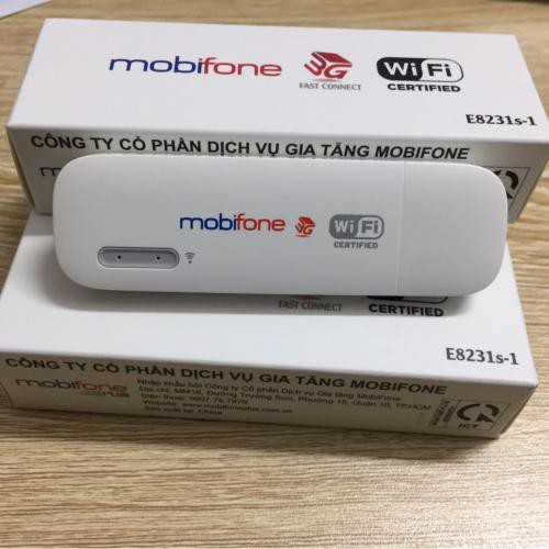 USB 3G Phát sóng wifi Mobifone E8231s-1 dùng tất cả các sim