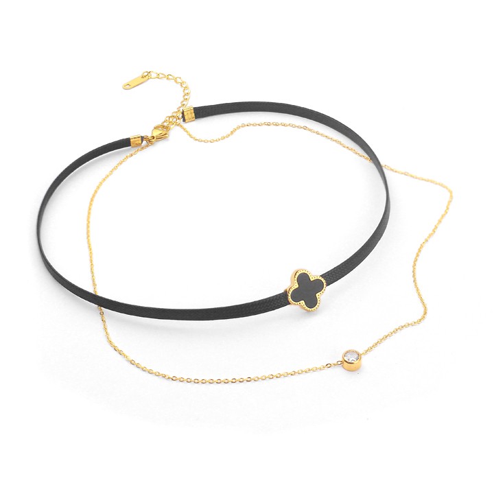 DÂY CHUYỀN TITAN  THỜI TRANG CHOKER TN291 ĐẸP SIÊU BỀN MÀU