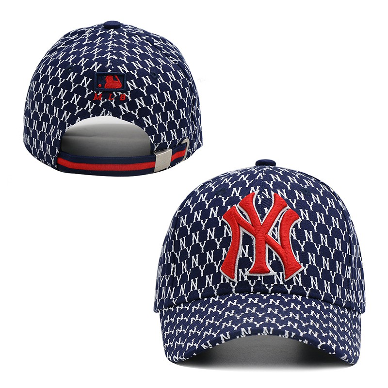 Mũ lưỡi trai bóng chày MLB NY Yankees vành cong chống nắng phong cách thường ngày cho cặp đôi nam nữ