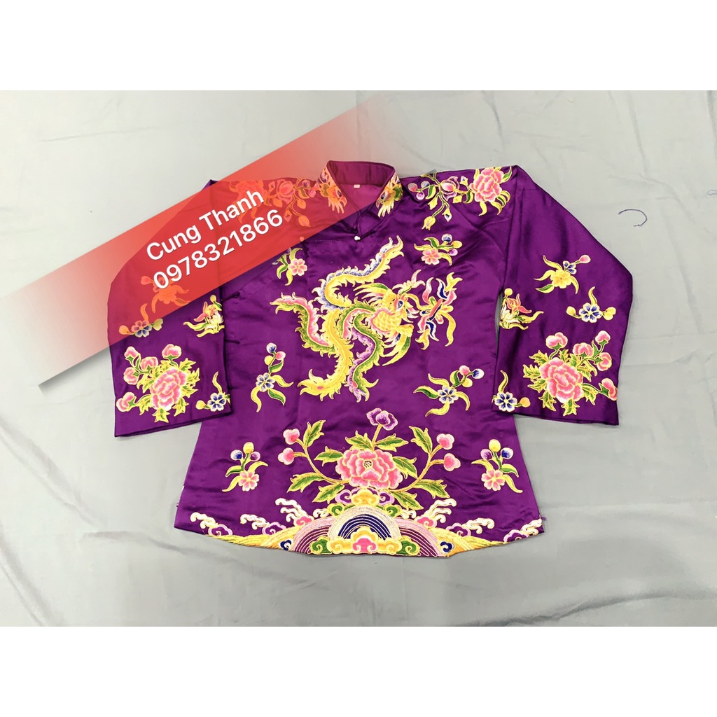 Áo Cô Đôi , Cô Sáu , Cô Bé Thêu Hoa Mẫu Đơn