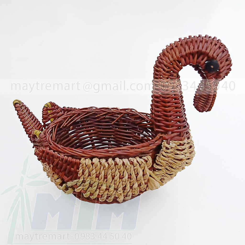 Khay mây l Đĩa mây bắp thiên nga mỏ vịt