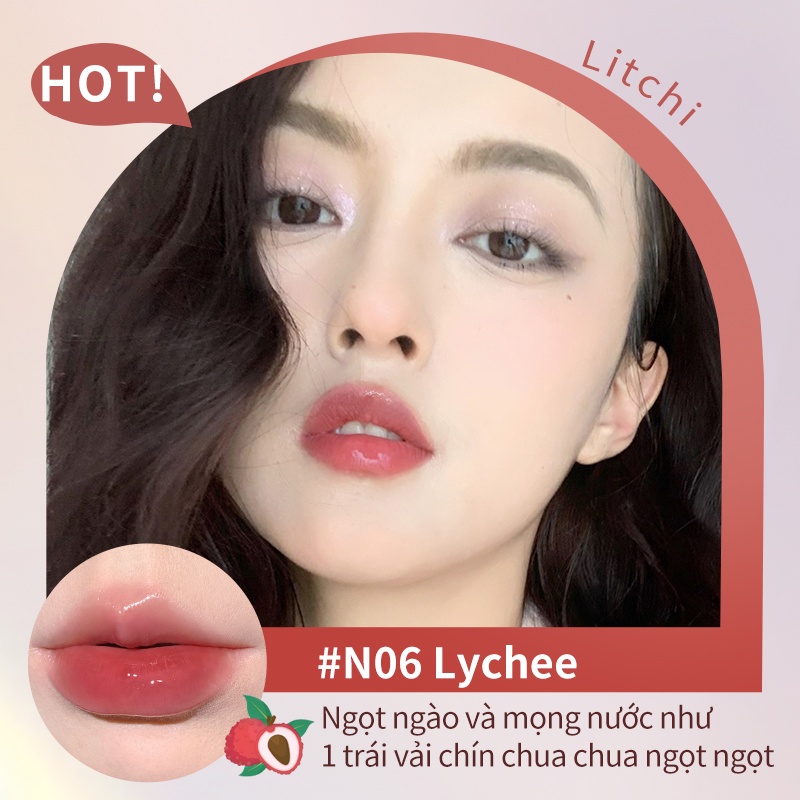 Son tint Judydoll Ice Tea Mirror mật ong thạch thủy tinh 0.5ml