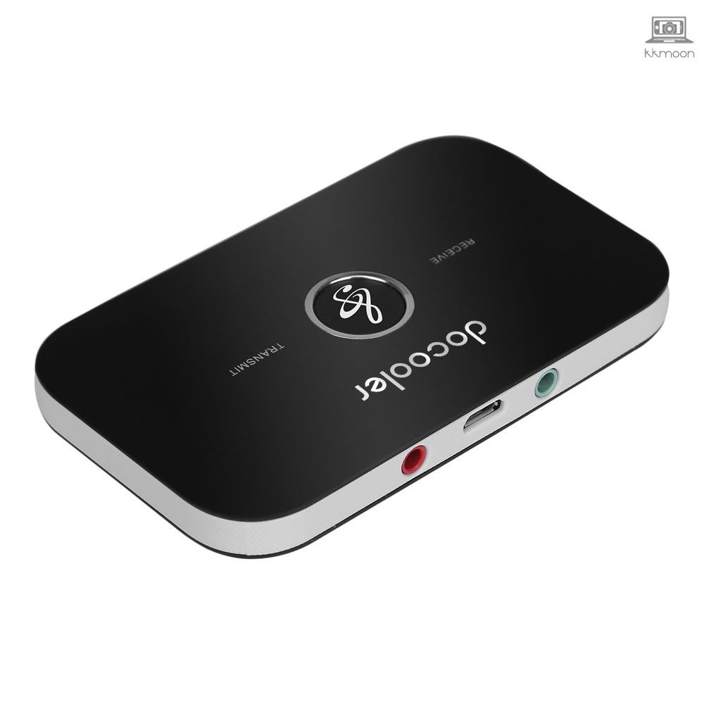 Thiết bị thu phát Bluetooth Docooler B6 2 trong 1 không dây A2DP chuyển đổi máy nghe nhạc Aux 3.5mm