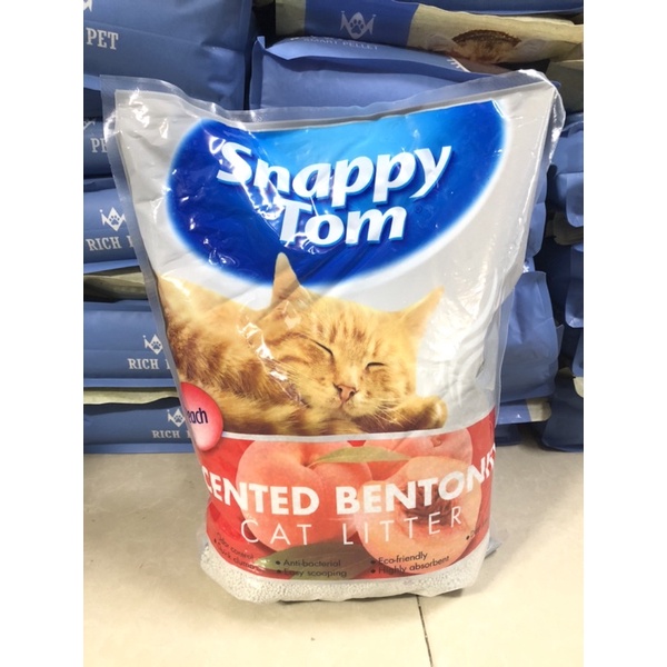 Cát Đất Sét Snappy Tom 5L, Cát Vệ Sinh Cho Mèo 4kg Khử Mùi An Toàn Cho Thú Cưng Ít Bụi Hạt Nhỏ Thấm Hút Tốt