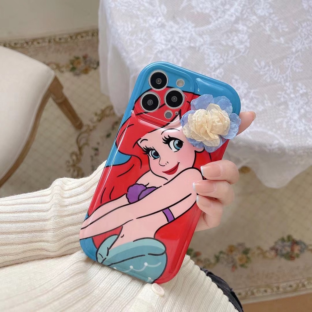 Ốp Điện Thoại tpu In Hình Nàng Tiên Cá Cho iphone 14 13 pro max ins12 pro max x / xs max11 pro max xsmax Hoạt Hình