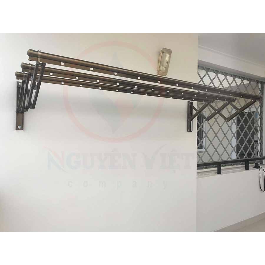 GIÀN PHƠI NHÔM GẮN TƯỜNG MÀU ĐỒNG XNV-02 Nguyên Việt