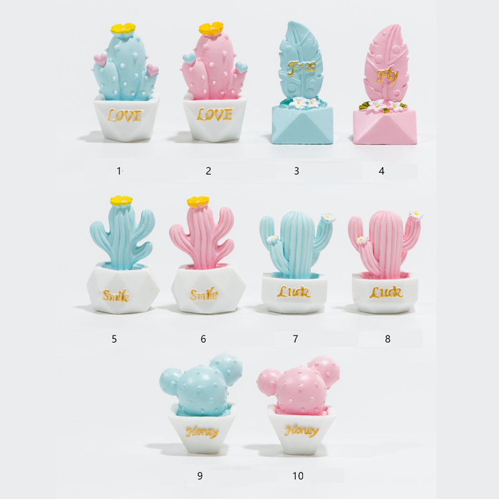 EPOCH Set 1 / 5 Mô Hình Cây Xương Rồng Mini Dễ Thương Trang Trí Sân Vườn