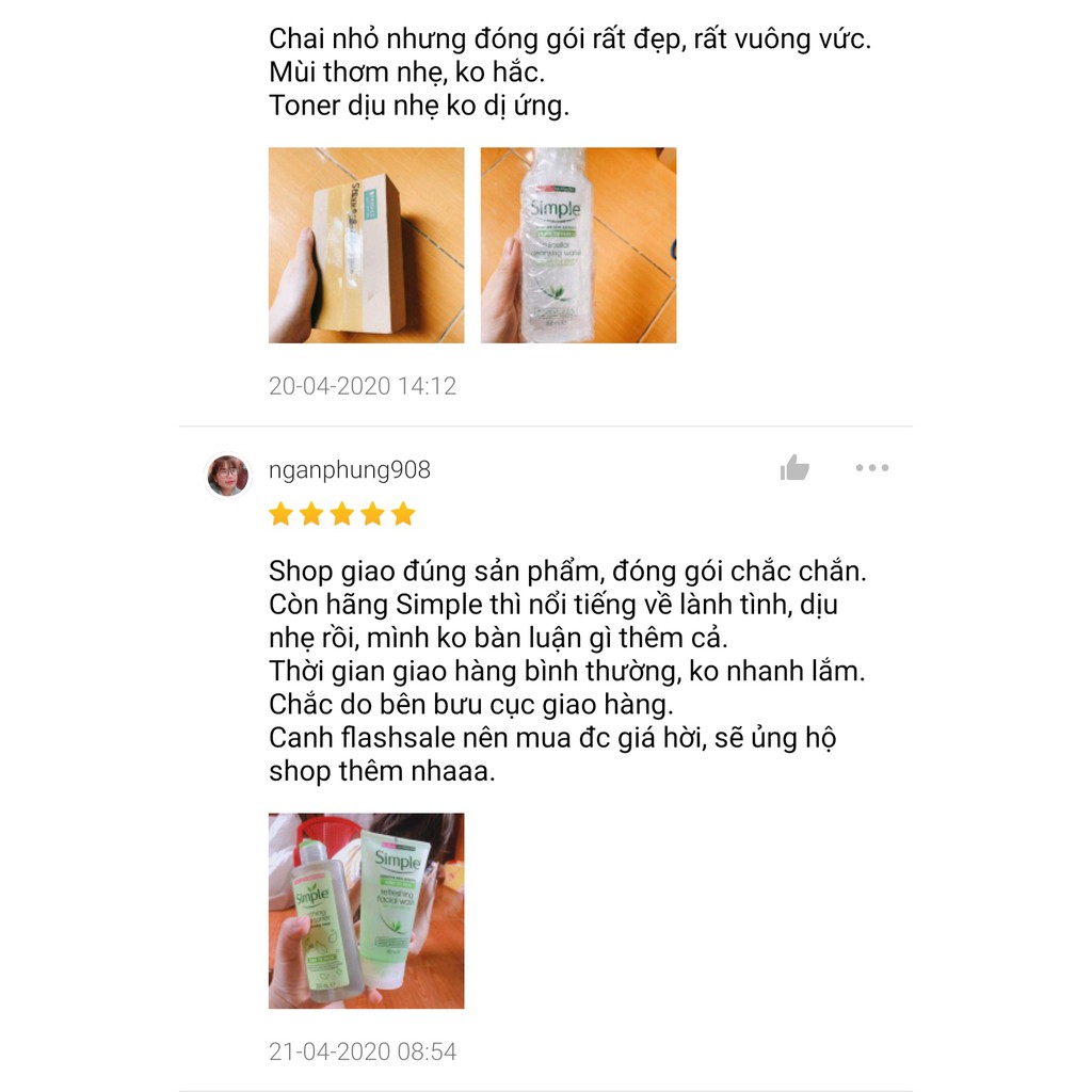 Nước Hoa Hồng Soothing Facial Toner Simple cân bằng ẩm cho da 200ml | BigBuy360 - bigbuy360.vn