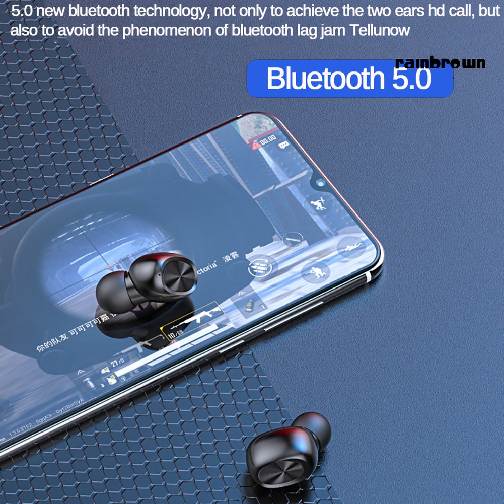 Tai Nghe Bluetooth 5.0 Không Dây Kèm Phụ Kiện Chất Lượng Cao