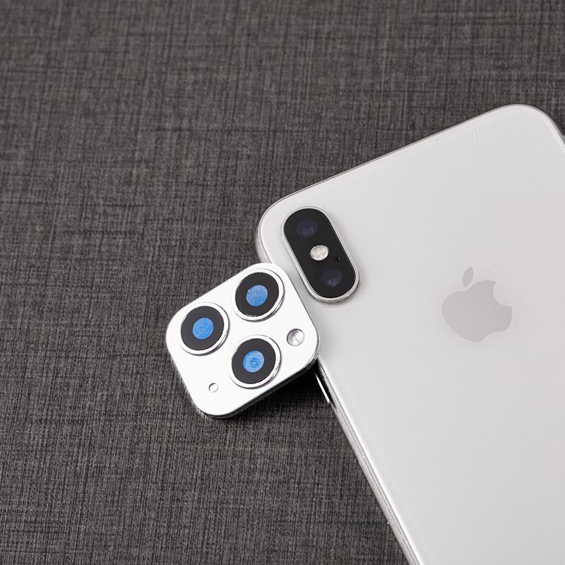 Nắp ống kính camera thay đổi kiểu dáng cho iPhone X sang 11 Pro Max với 4 màu tùy chọn