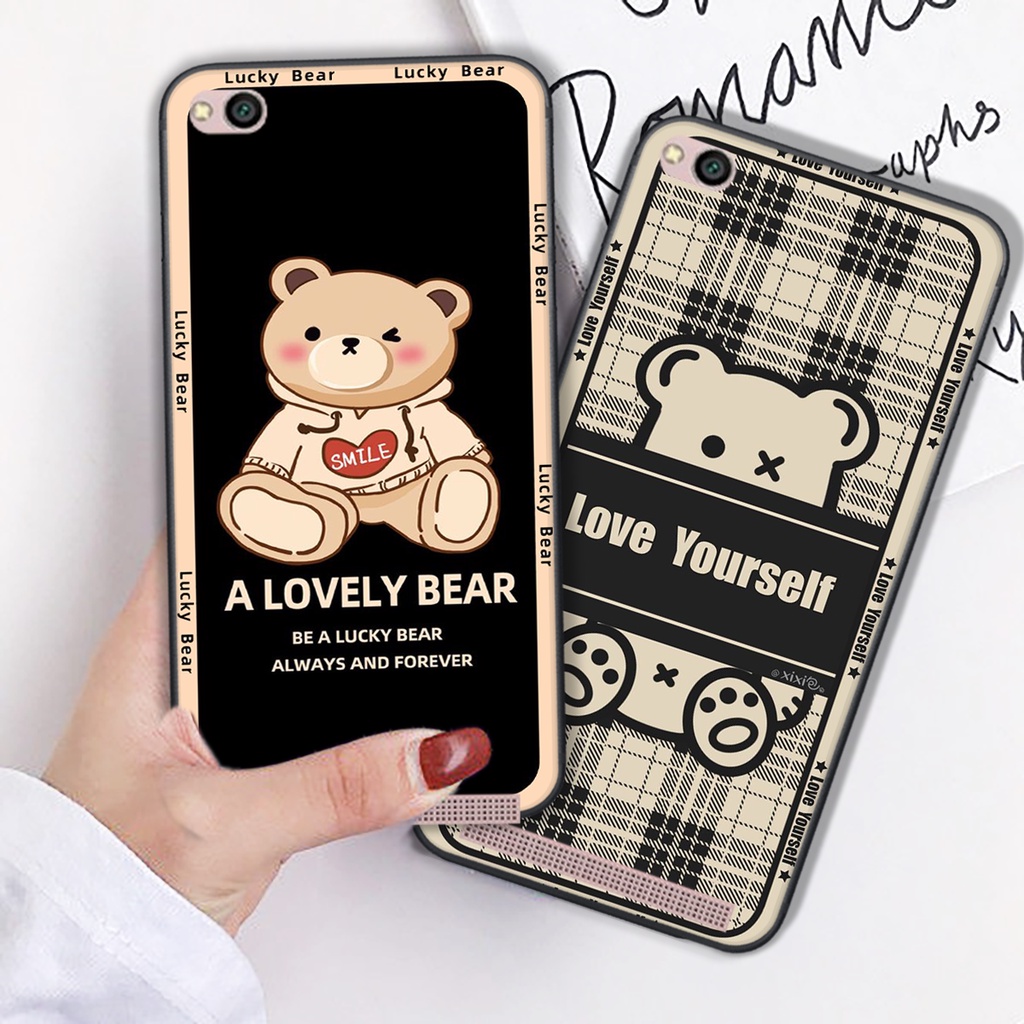 Ốp lưng Xiaomi Redmi 4A / 5A / 6A in hình cute, chú gấu tinh nghịch siêu chất siêu rẻ