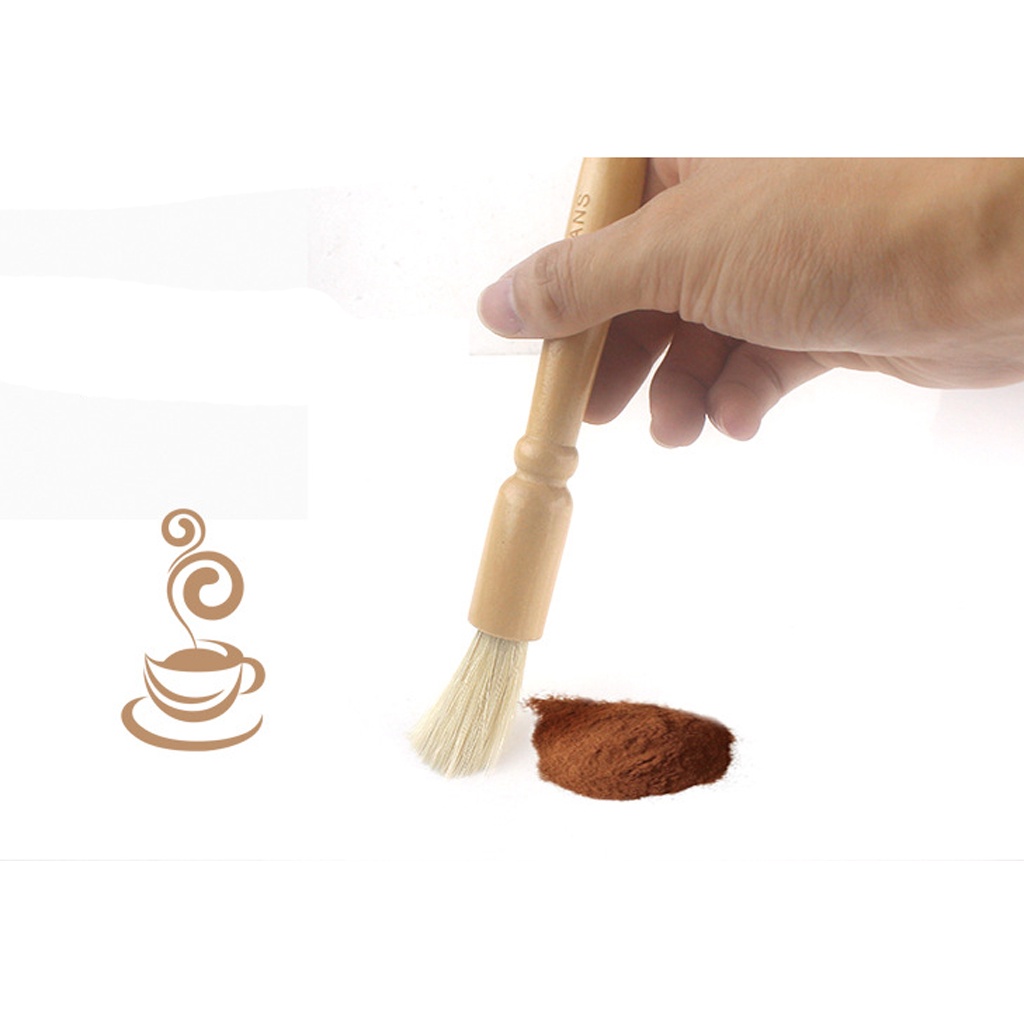 [Dolity2] Cọ Vệ Sinh Máy Xay Cà Phê Tay Cầm Bằng Gỗ Và Sợi Tự Nhiên