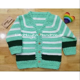 Áo khoác len handmade cho bé 0-3 tuổi