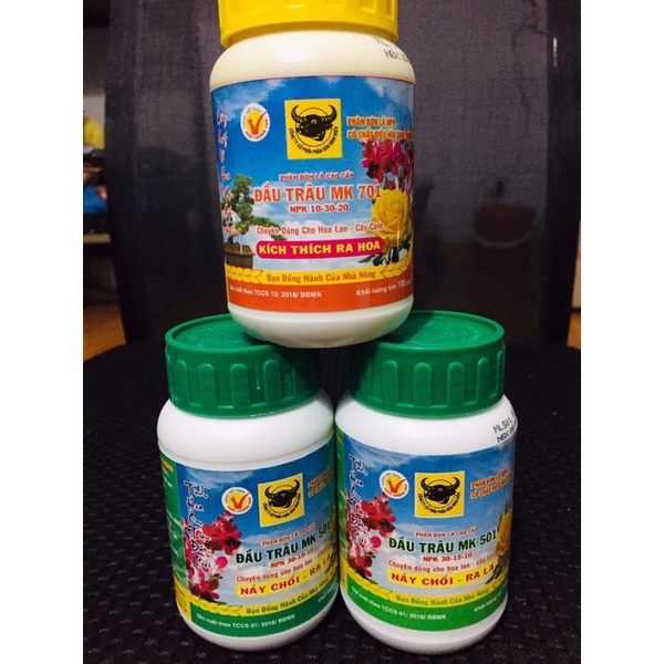Combo 2 sản phẩm phân bón lá Đầu Trâu 501 + 701