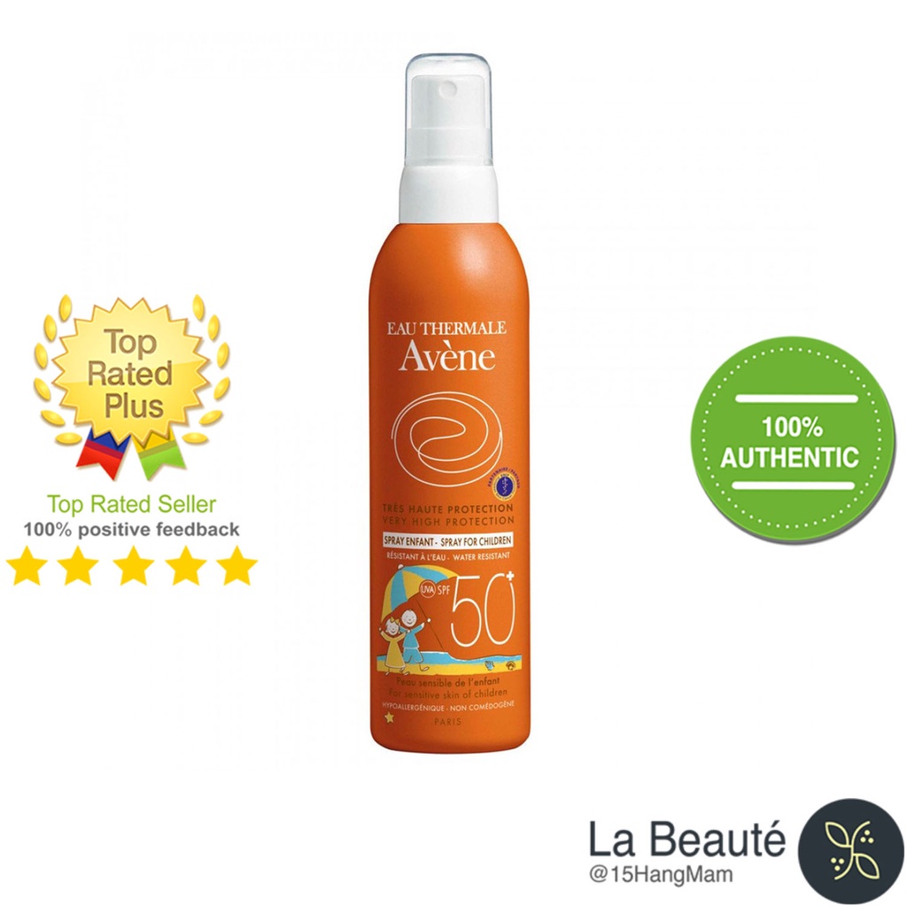 Avene Eau Thermale Spray Enfant SPF 50+ - Xịt Chống Nắng Cho Trẻ Em 200ml