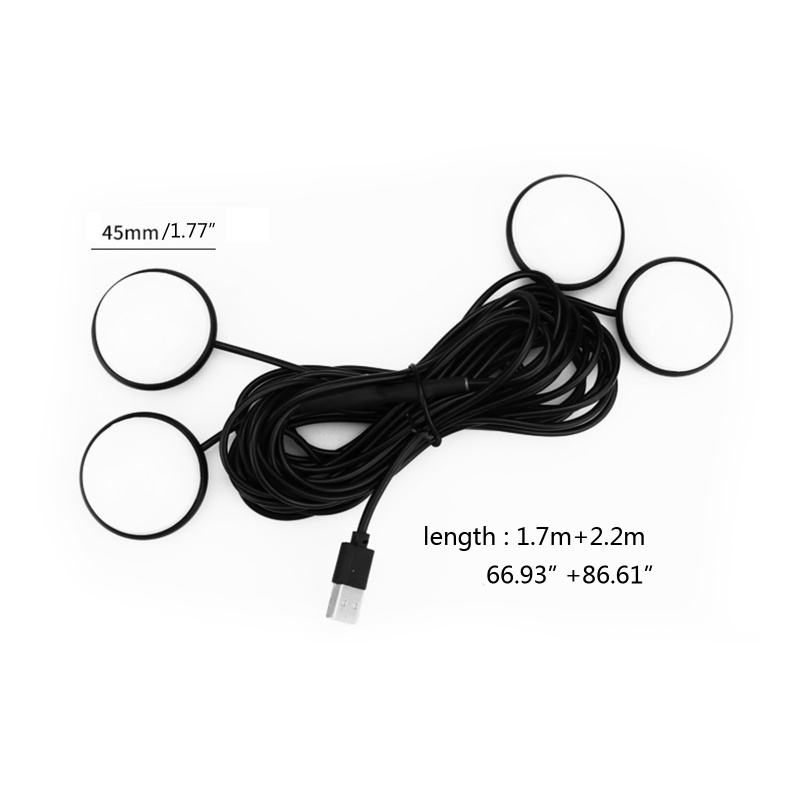 Đèn Led USB Trang Trí Nội Thất Xe Hơi Tự Động