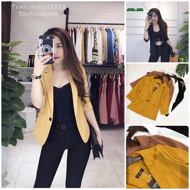 Áo Vest Blazer thiết kế vải trượt cao cấp | BigBuy360 - bigbuy360.vn