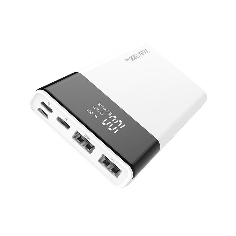 Pin sạc dự phòng Hoco B12Z dung lượng 13000mAh vật liệu chống cháy ABS + PC tích hợp màn hình LCD hiển thị pin