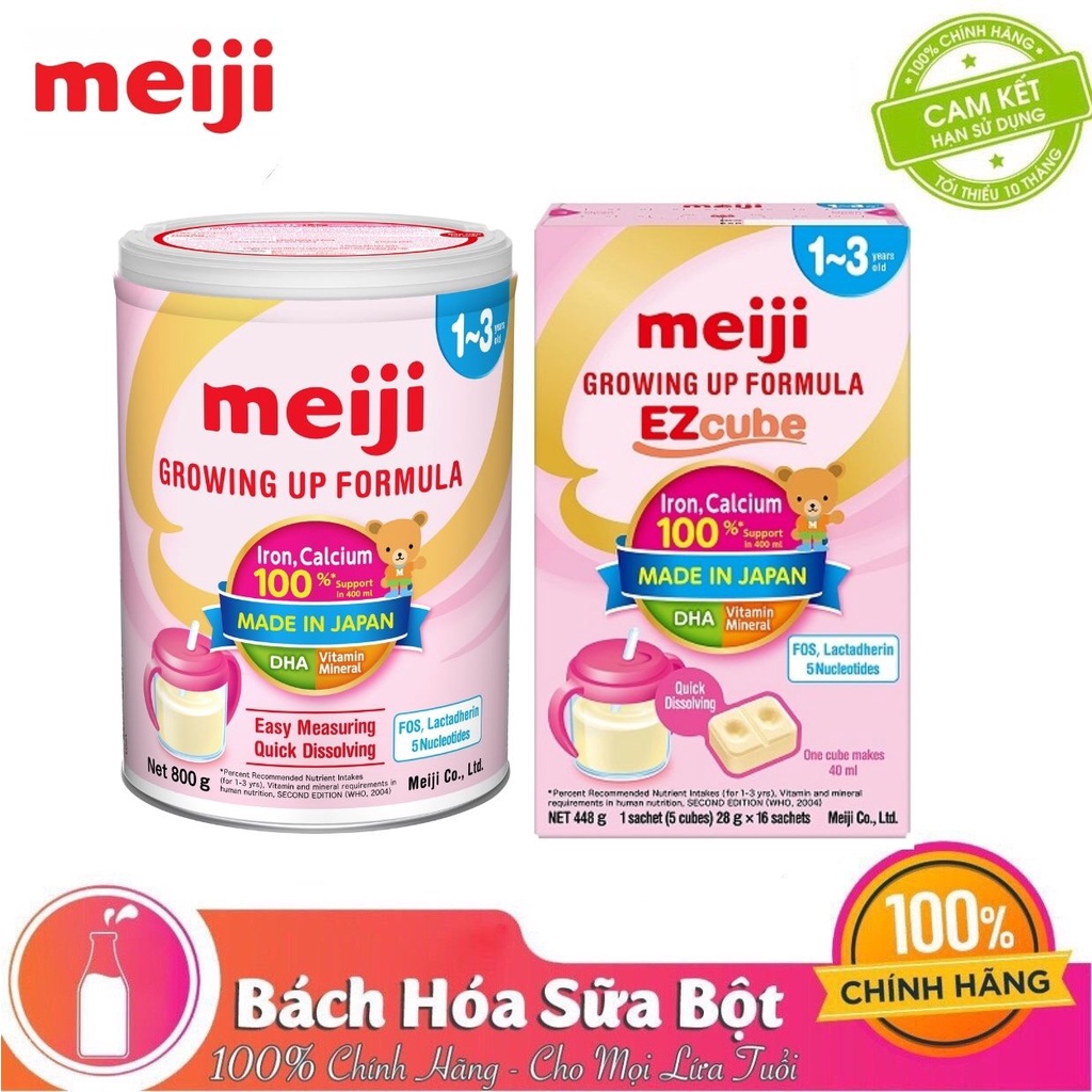 [Chính hãng] Sữa Bột Meiji Nhập Khẩu Số 1-3 (Lon 800g)