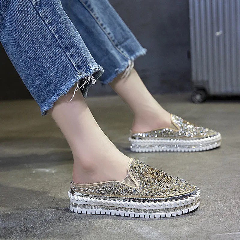 Giày Lười Đính Đá Thời Trang Dành Cho Nữ 528 Liu + | BigBuy360 - bigbuy360.vn